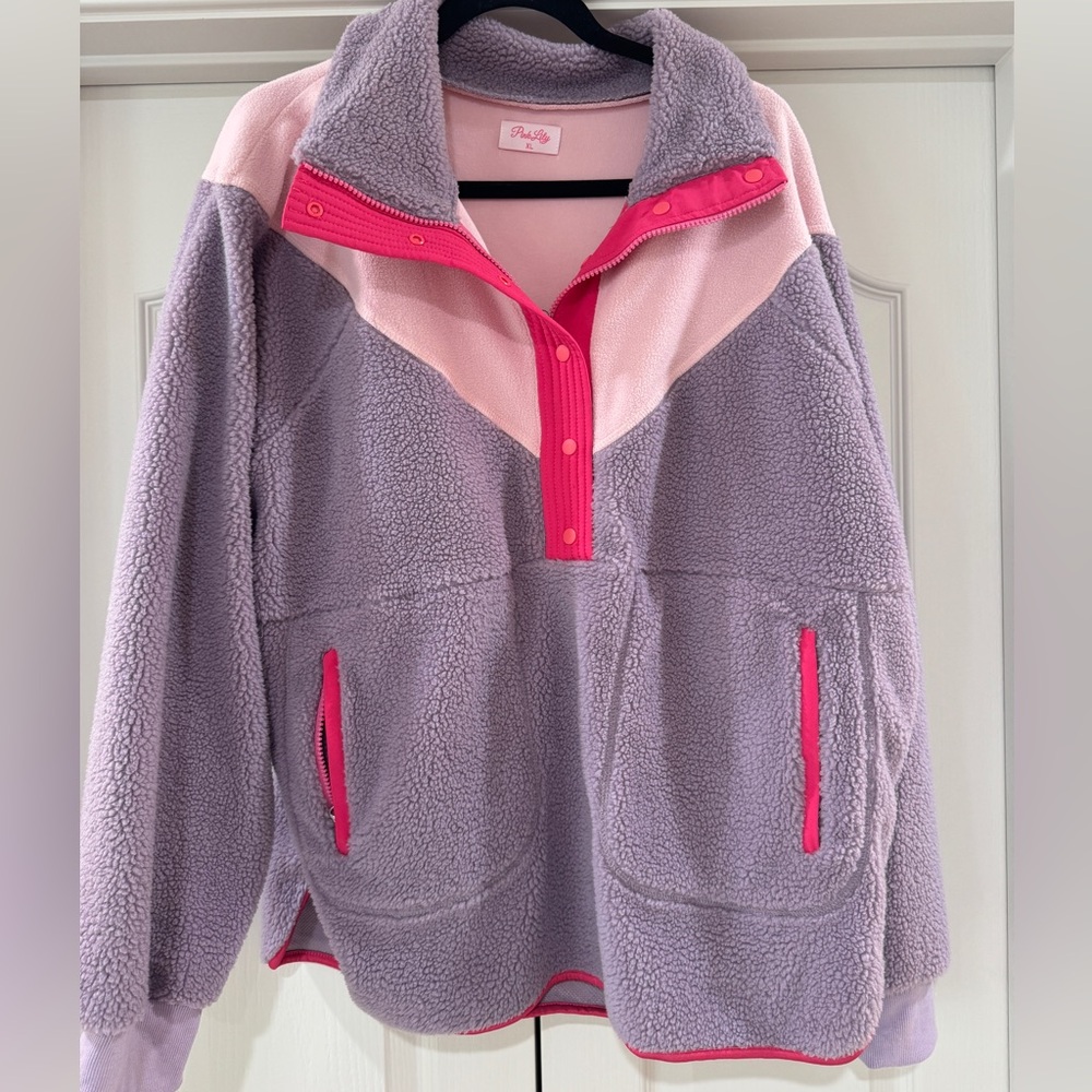 Pink Lily Pink/purple pullover